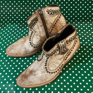 NEW with tags Liberty black all leather handmade booties size 6 with Dust Bag